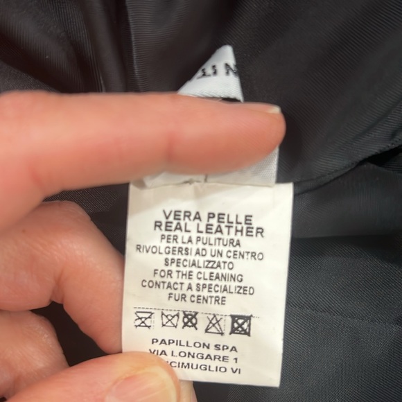 GIULIANA TESO DESIGNER LEATHER JACKET. SIZE 40 which size small. - Picture 11 of 16